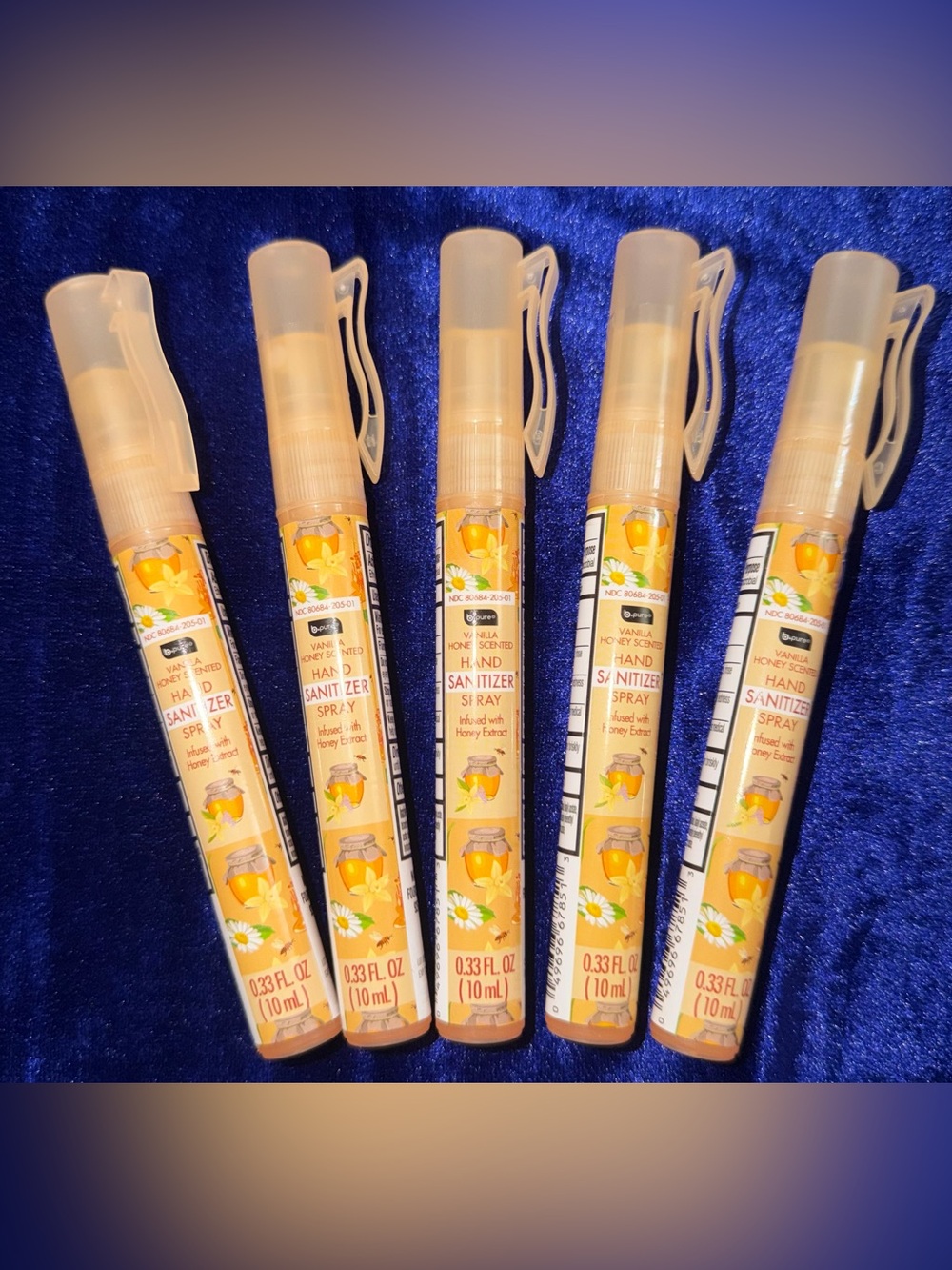 Vanilla Honey Hand Sanitizer Spray - Peach
